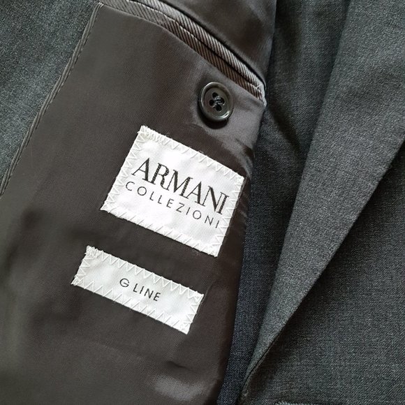 GIORGIO ARMANI COLLEZIONI - Men's Suit - Basic Charcoal Grey - Size 44 Reg - Picture 2 of 4